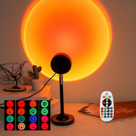 Custom and ComfortLAMP SUNSETIlluminate Your Space with the LAMP SUNSET Lamp
USB Sunset Lamp Projection 16 Color Nightlight RGB Remote Control Lamp LED Sunset Projection Lamp, Floor Lamp Room DeCustom and ComfortCustom and ComfortUSB Sunset Lamp