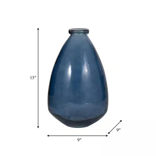 Custom and Comfort15 In. Blue Glass round Balloon Decorative Vase with Curved BaseDiscover the Unique Beauty of the Blue Glass Vase

Handcrafted glass construction adds an elegant touch
Versatile accent design for versatile decor options
LightweigCustom and ComfortCustom and Comfort15 In. blue glass vase